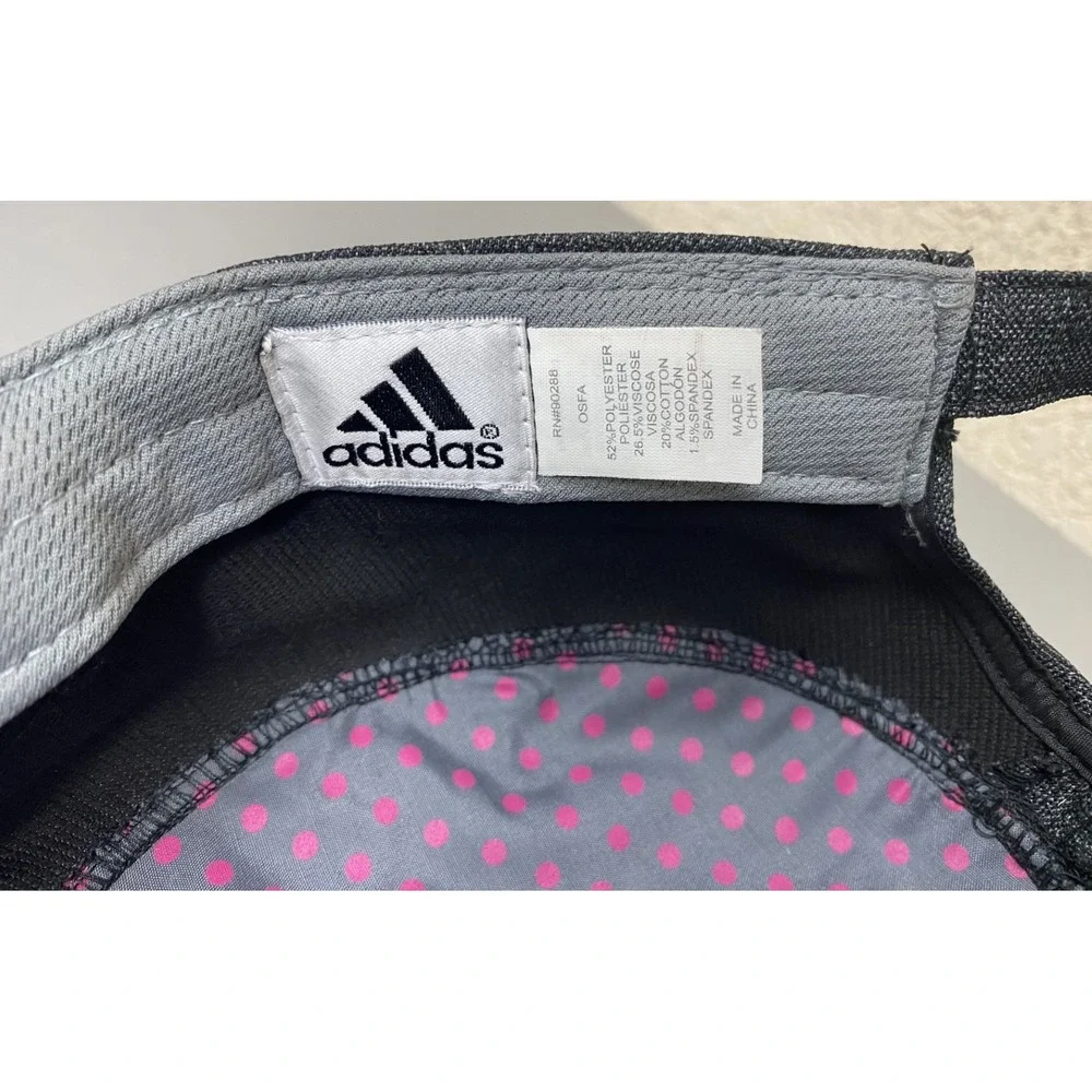 Adidas Women's Army Cap Hat Sparkle Glitter Gray Pink White Adjustable